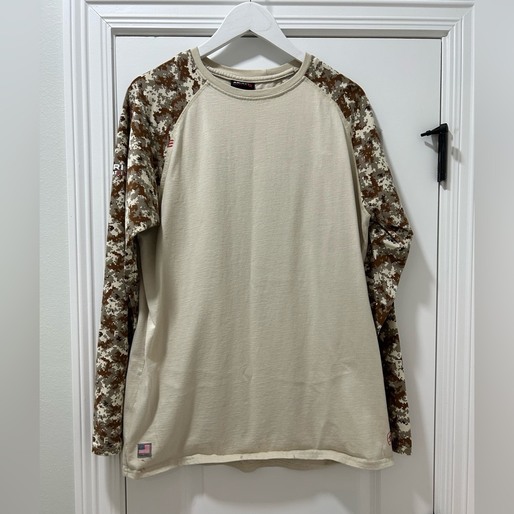 ARIAT - FR Baseball T-Shirt, Sand/Digi Camo